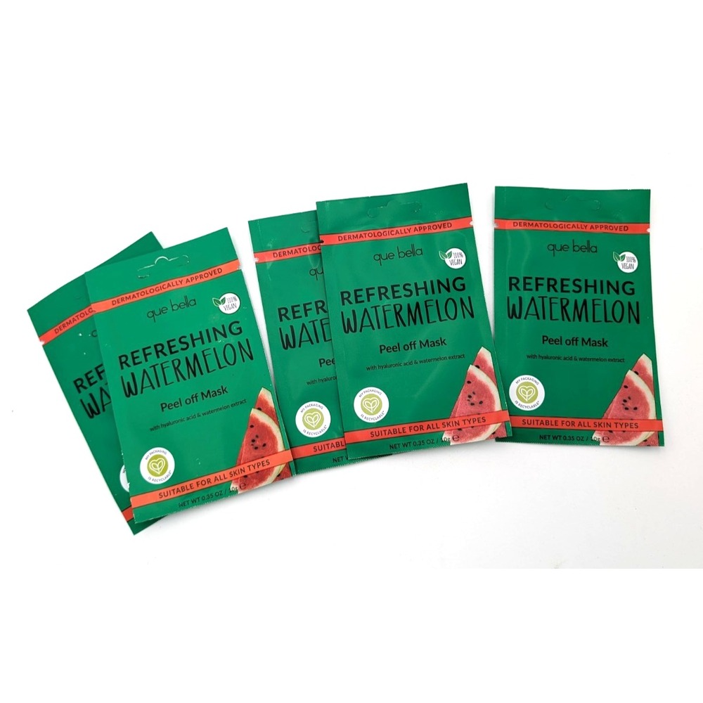 5 Packs Que Bella Reviving Watermelon Peel Off Mask Refresshing & Toning SSD